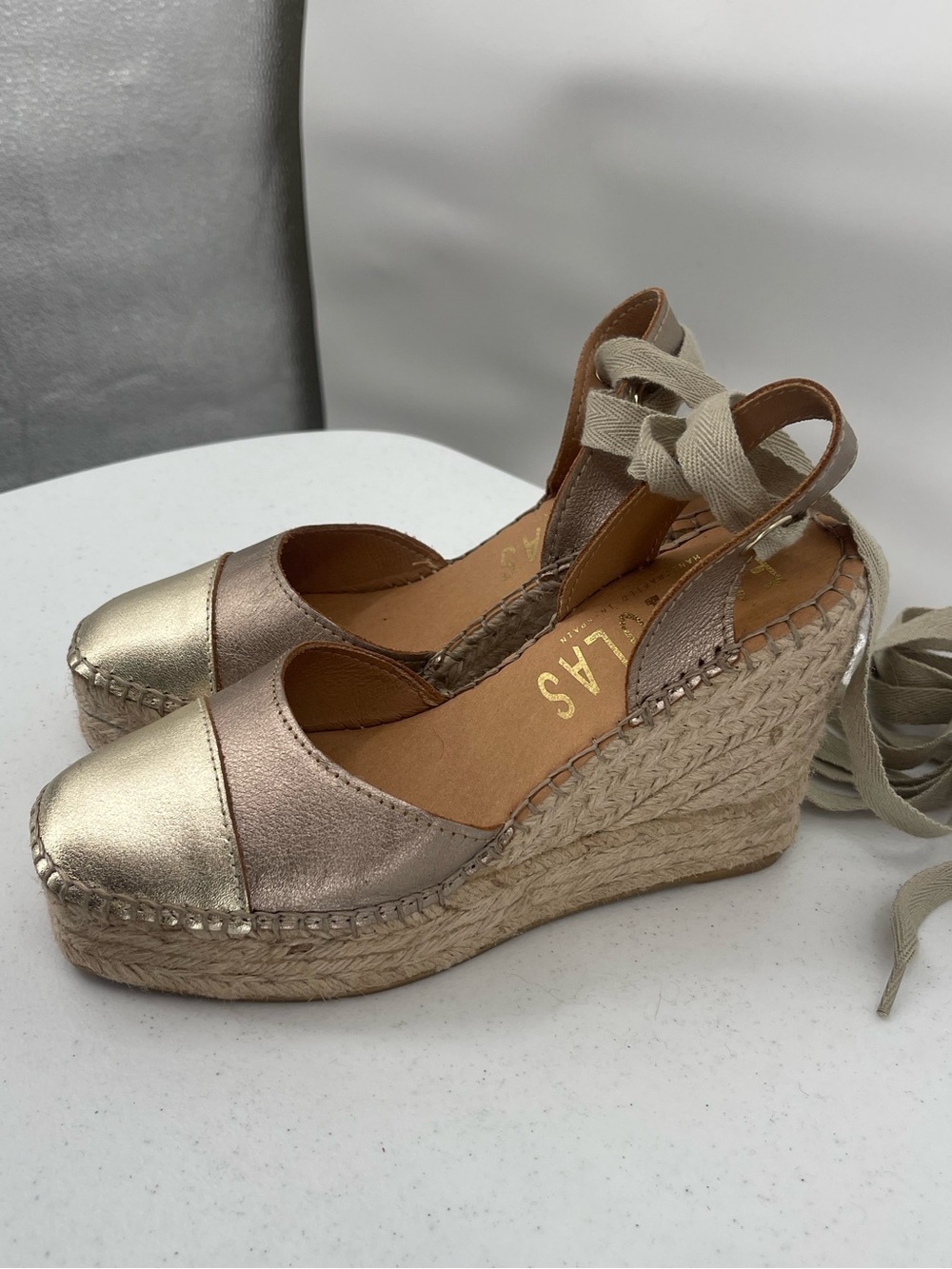 Fabiolas leather hand crafted in Spain espadrilles